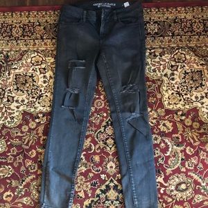 American Eagle distressed skinny jeans